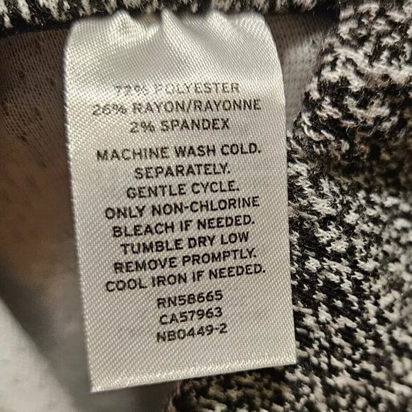 14th & Union Gray Printed Casual Midi Pencil Skirt Side Slit Women's Small - Picture 9 of 9